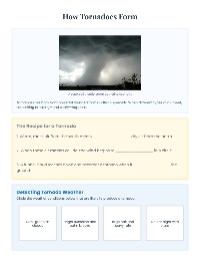 Tornado Info Sheet