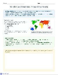 Continental Animal Habitats