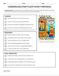 CoDrone EDU Post-Flight Safety Checklist