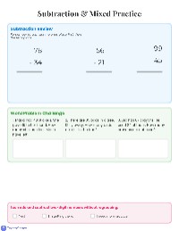 Vertical Addition and Subtraction Practice