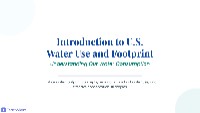 Introduction to U.S. Water Use and Footprint