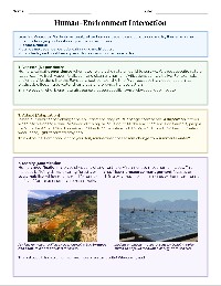 Human-Environment Interaction