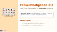 Standards, Learning Target, and Success Criteria Overview