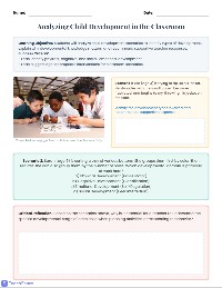 Child Development Scenario CFA