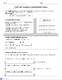 Ordinal Numbers and Date Writing