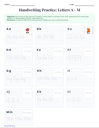 My Alphabet Handwriting Practice Book