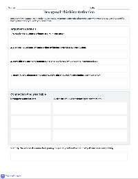 Hexagonal Thinking Group Reflection Sheet