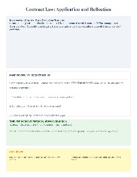 Contract Elements and Enforcement