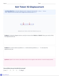 Check for Understanding: Displacement Vectors