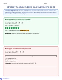 Addition and Subtraction Within Twenty