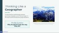 Introduction to Geographic Inquiry