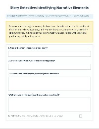 Narrative Terms Word Search