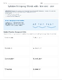 Multisyllabic Word Fluency Practice