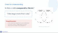 Mastering Comparative Thesis Statements