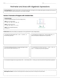 Mastering Perimeter Expressions and Composite Area