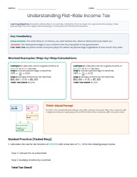 Mastering Flat-Rate Income Tax Calculations