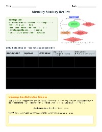 Memory Mastery and Reflection