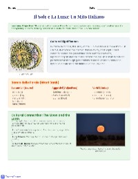 Italian Sun and Moon Fable