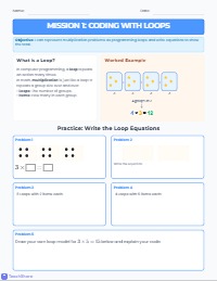 Coding with Multiplication: Loops and Grids