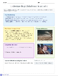 Food Insecurity Worksheet