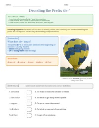 Mastering the Prefix De: Down, Off, Away