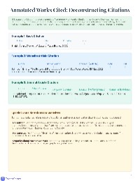 Comprehensive MLA Citation Guide
