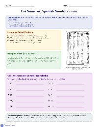 Spanish Numbers and Historical Dates