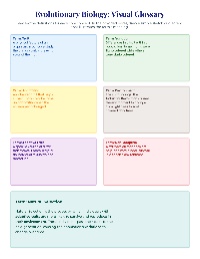Natural Selection Glossary Explorer