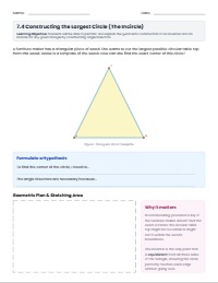 Constructing an Inscribed Circle: Geometry Scaffold