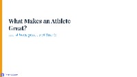 Exploring Sports Intelligences