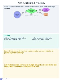 Post-Workshop Reflection Worksheet
