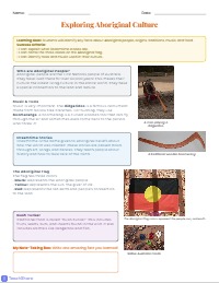 Learning About Aboriginal People