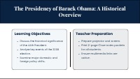 The Presidency of Barack Obama