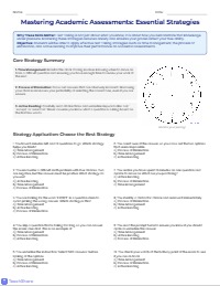 Mastering High School Test Taking Strategies