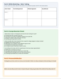 Change the Framework Worksheet