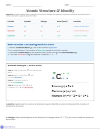 Mastering Subatomic Particles and Atomic Structure