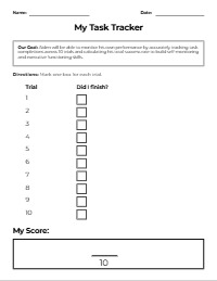 Aiden's Daily Task Completion Chart