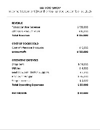 Tattoo Financial Statements