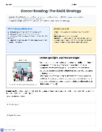 RACE Strategy Career Texts