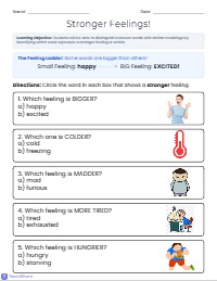 Exploring Shades of Meaning for Kindergarteners