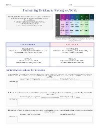 Myth Busters Week 3 Worksheet