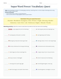 Mastering New Vocabulary Words Together