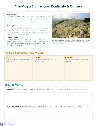 Ancient Maya Civilization