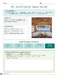 Resort Concept Proposal Project
