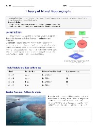 Island Biogeography Practice