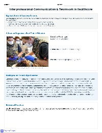 Mastering Healthcare Teamwork and SBAR