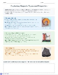 Magnets and Real-World Applications