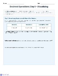 Mastering Decimal Operations 5-Day Reteach
