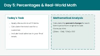 Design Your Own Math Business Project