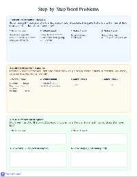 Two-Step Word Problems